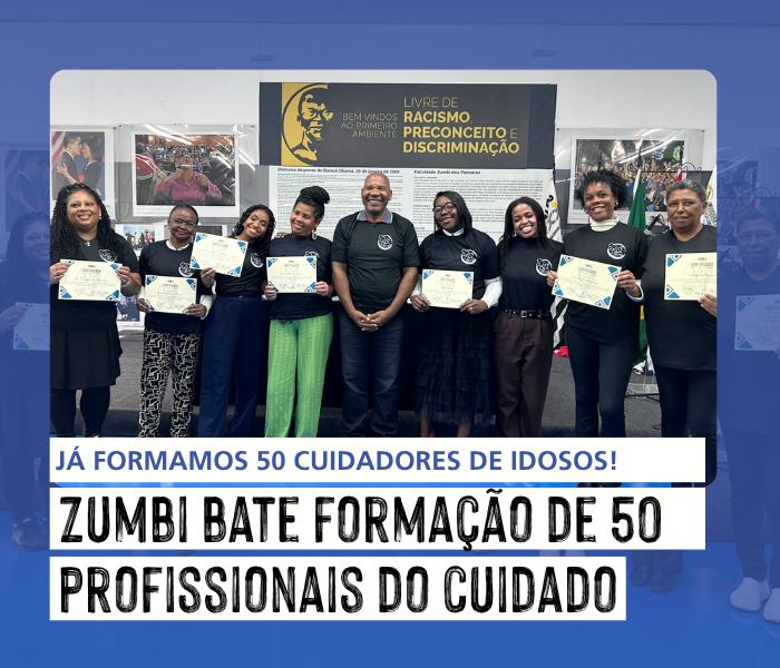 Zumbi forma segunda turma do Curso de Cuidadores de Idosos