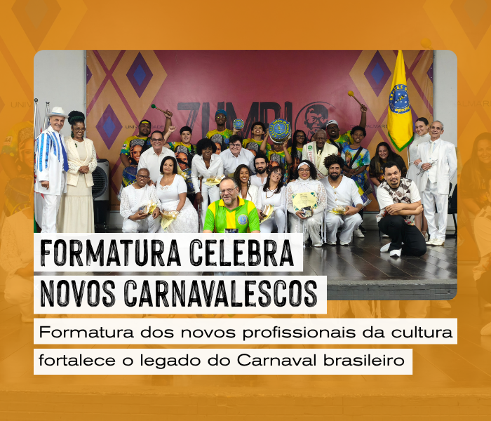 Formatura dos carnavalescos e aderecistas da Zumbi: cultura e herança