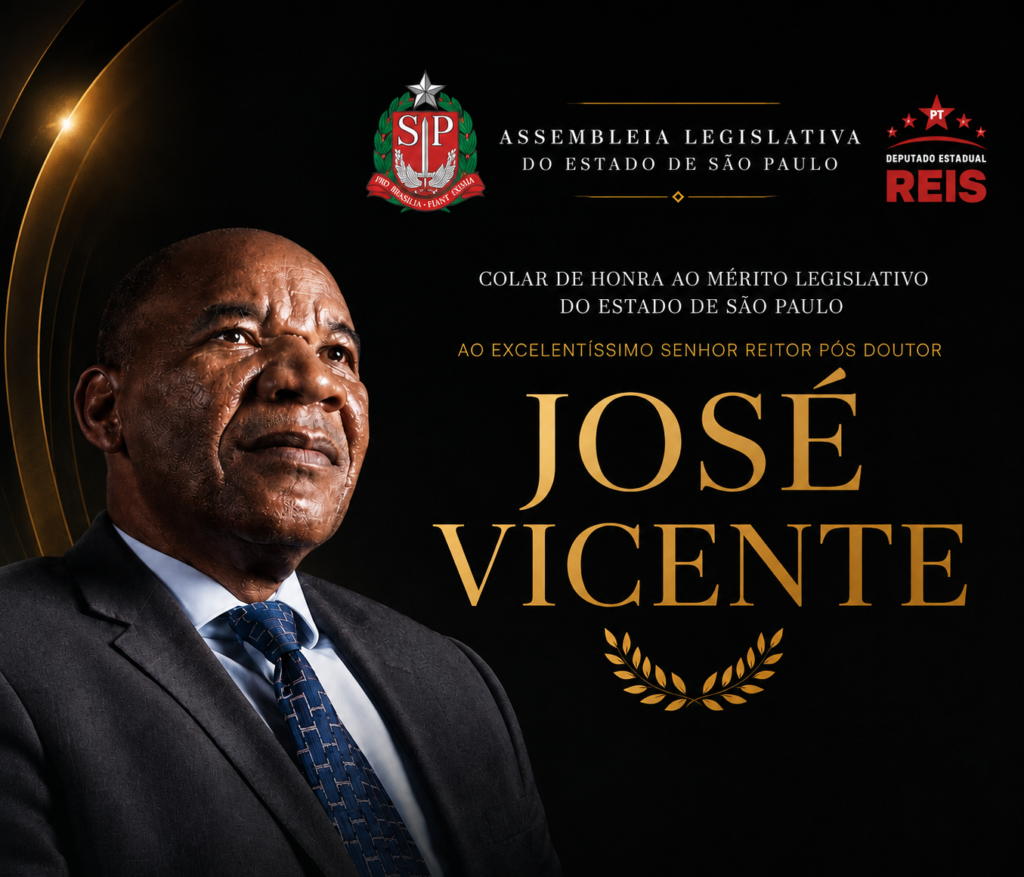 Reitor recebe hoje o Colar de Honra ao Mérito Legislativo do Estado de São Paulo