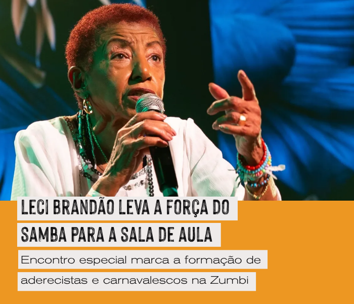 Leci Brandão ministra aula especial na Zumbi nesta terça (1º)