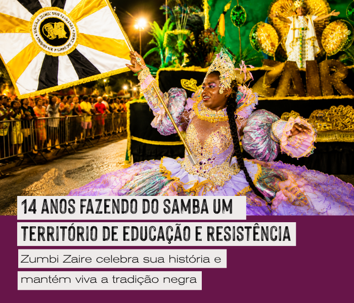 Zumbi Zaire celebra 14 anos de samba, educação e resistência