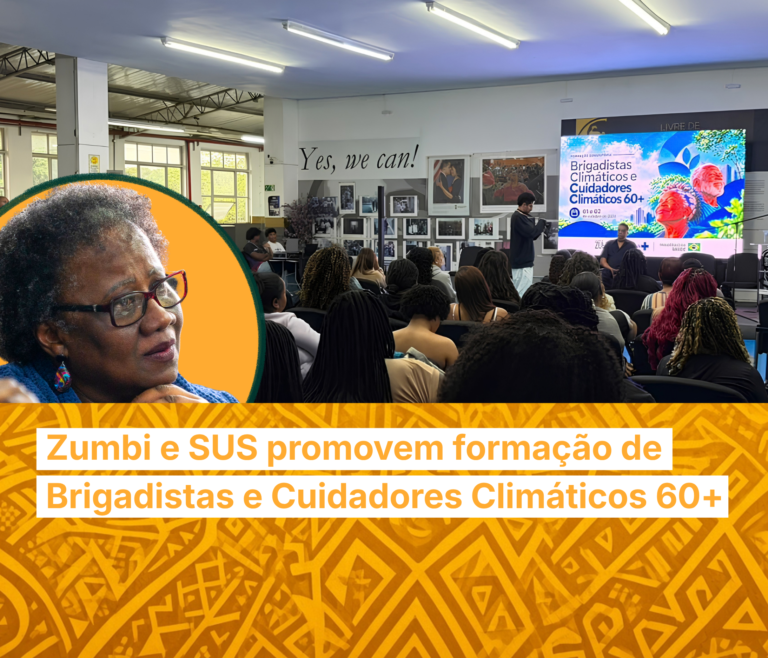 Zumbi e SUS promovem formação de Brigadistas e Cuidadores Climáticos 60+